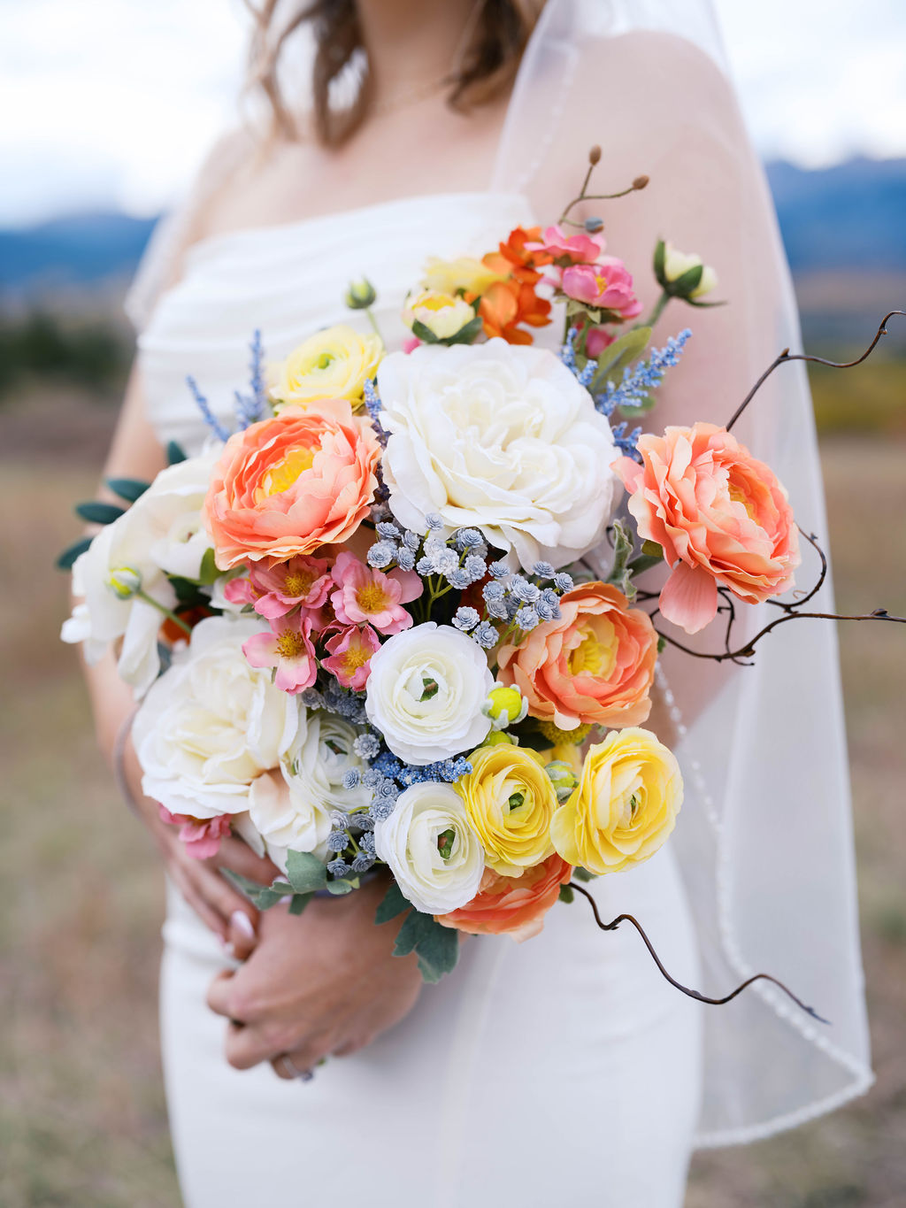 Vibrant Florals for Breckenridge Wedding