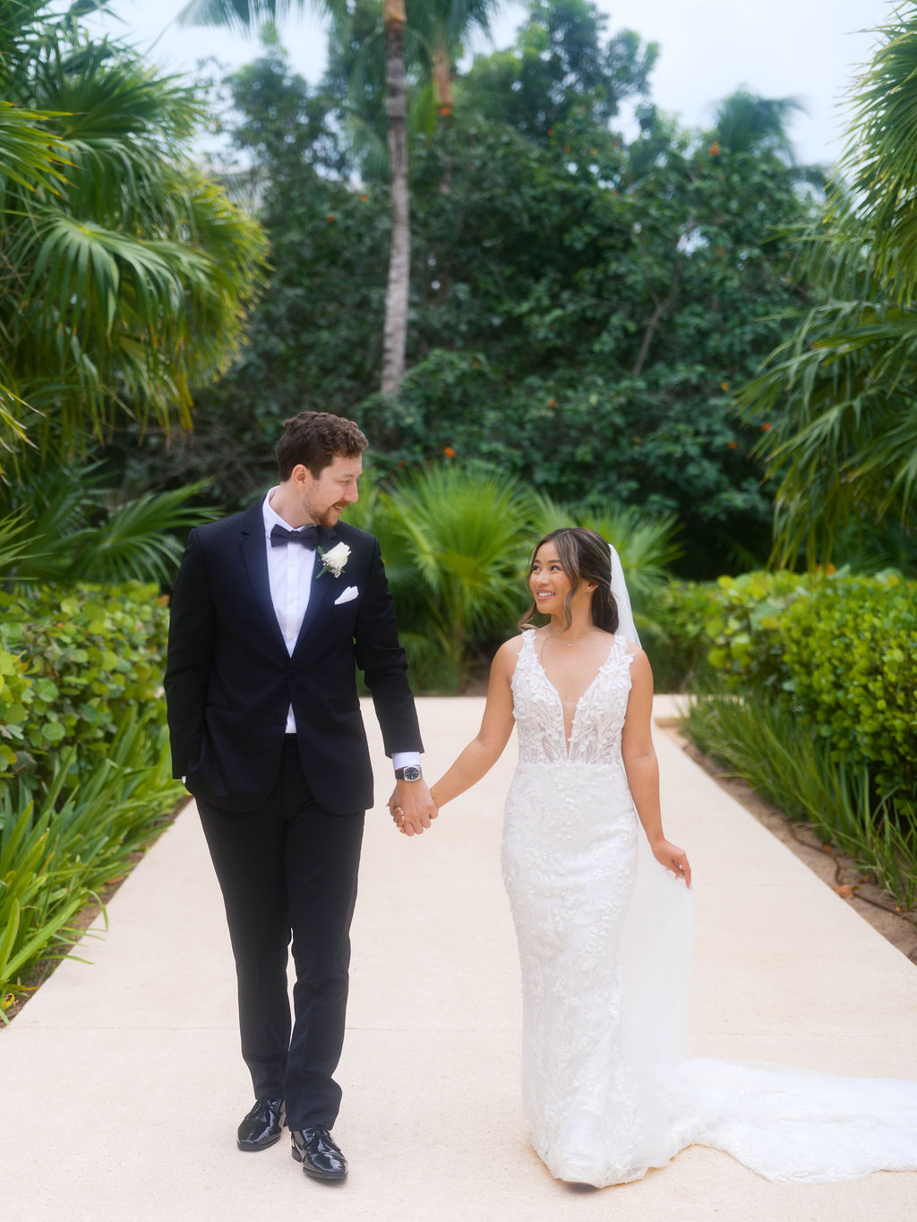 Bride and Groom at Finest Playa Mujeres Wedding