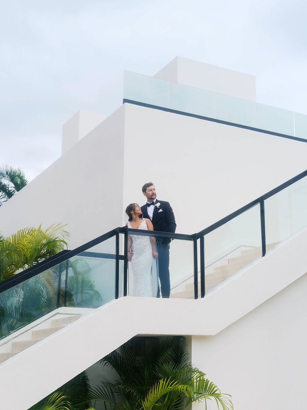 Bride and Groom at Finest Playa Mujeres Wedding