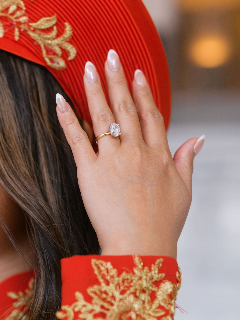 Bride Wearing Ao Dai Wedding Attire