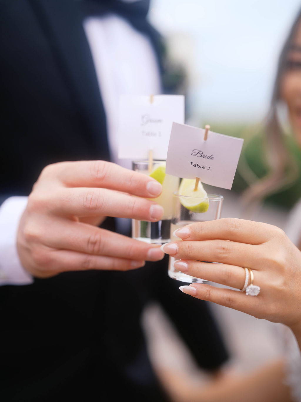 Tequila Shots at Finest Playa Mujeres Wedding 