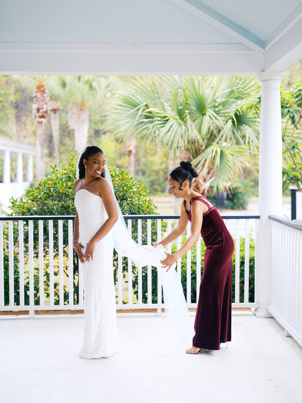 Bride Getting Ready at The Exchange Wedding